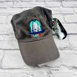 NEW Kentucky Derby 141 Cap America‎ Baseball Hat Grey Adjustable Strap